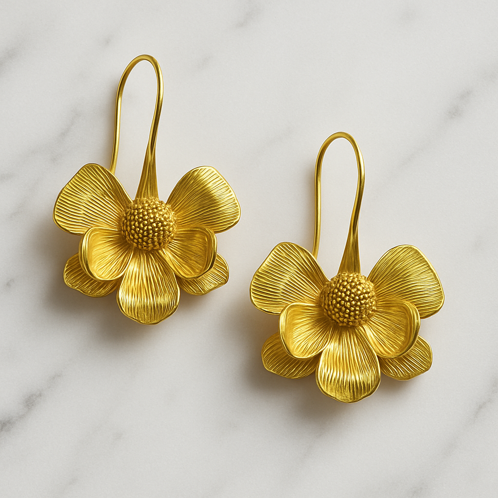 Floral Essence Statement Earrings